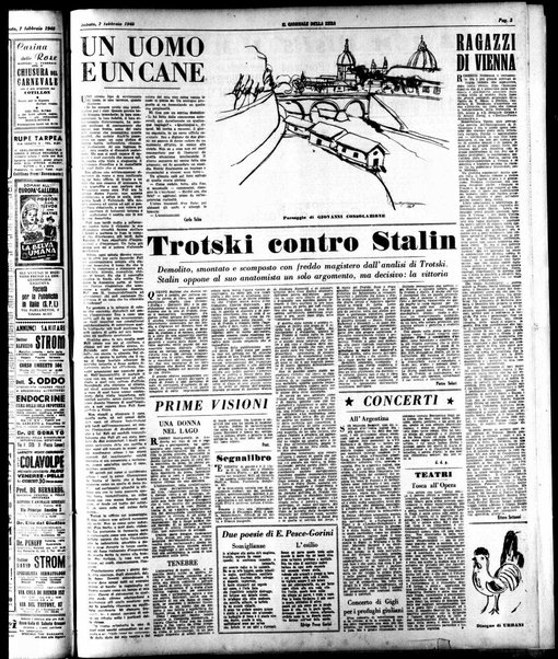 Il giornale della sera : quotidiano indipendente di informazioni