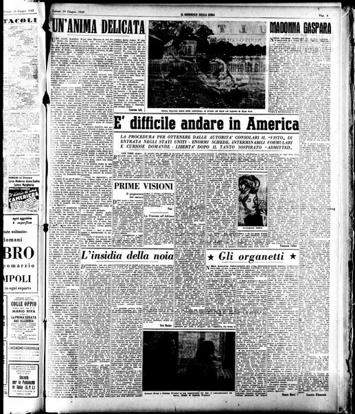 Il giornale della sera : quotidiano indipendente di informazioni