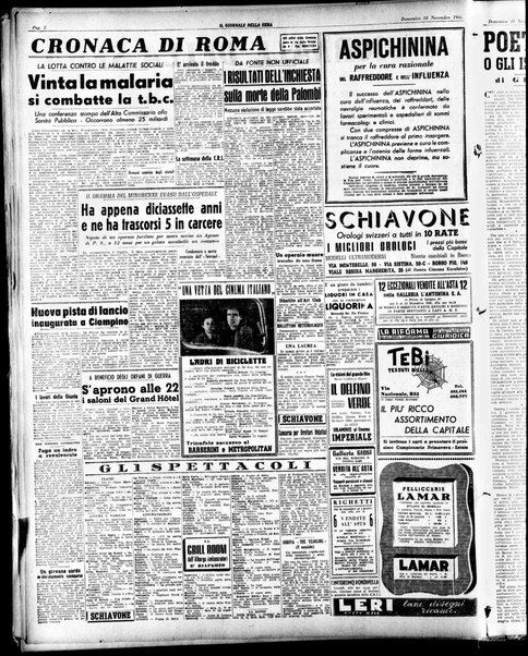 Il giornale della sera : quotidiano indipendente di informazioni