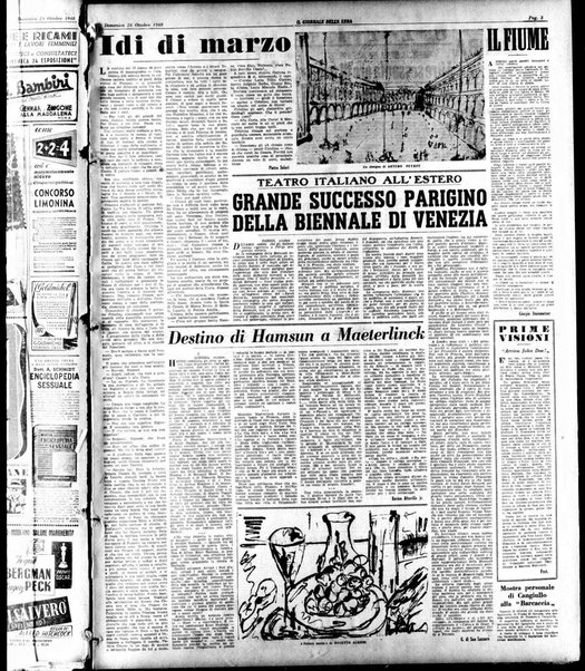 Il giornale della sera : quotidiano indipendente di informazioni