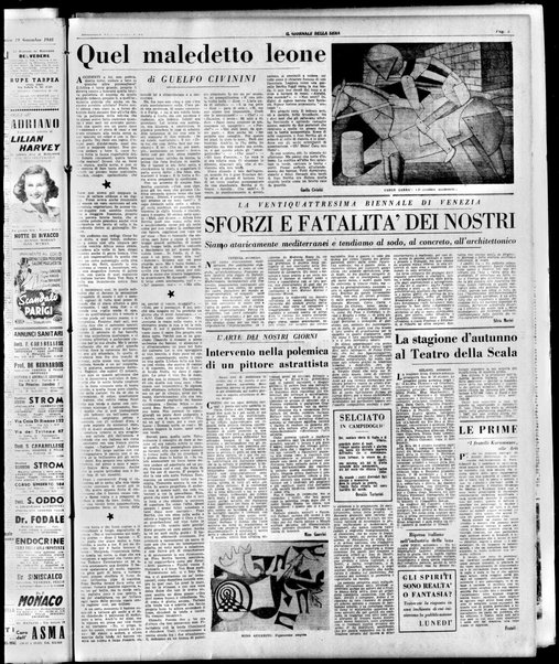 Il giornale della sera : quotidiano indipendente di informazioni