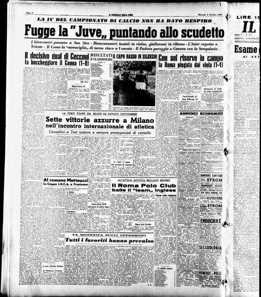 Il giornale della sera : quotidiano indipendente di informazioni