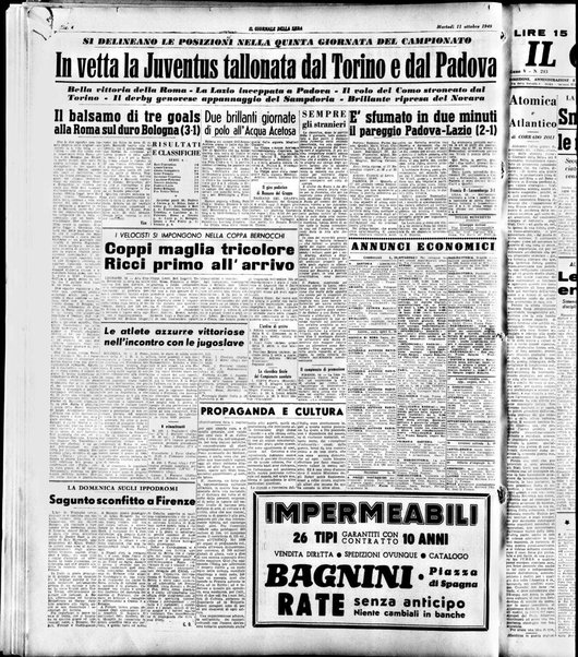 Il giornale della sera : quotidiano indipendente di informazioni