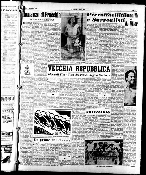 Il giornale della sera : quotidiano indipendente di informazioni