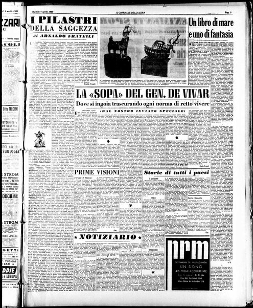 Il giornale della sera : quotidiano indipendente di informazioni