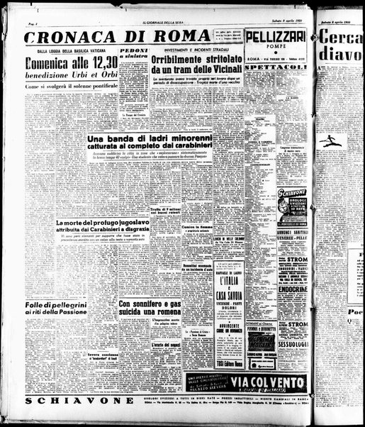 Il giornale della sera : quotidiano indipendente di informazioni