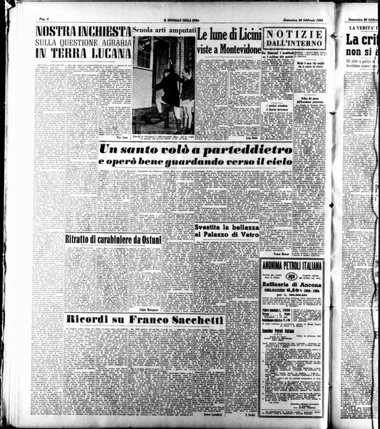 Il giornale della sera : quotidiano indipendente di informazioni