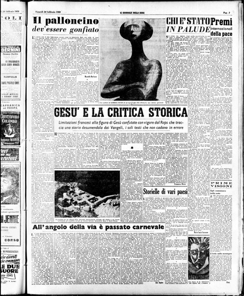 Il giornale della sera : quotidiano indipendente di informazioni