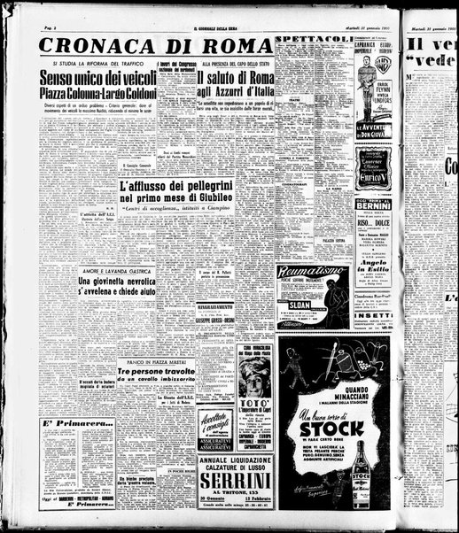 Il giornale della sera : quotidiano indipendente di informazioni