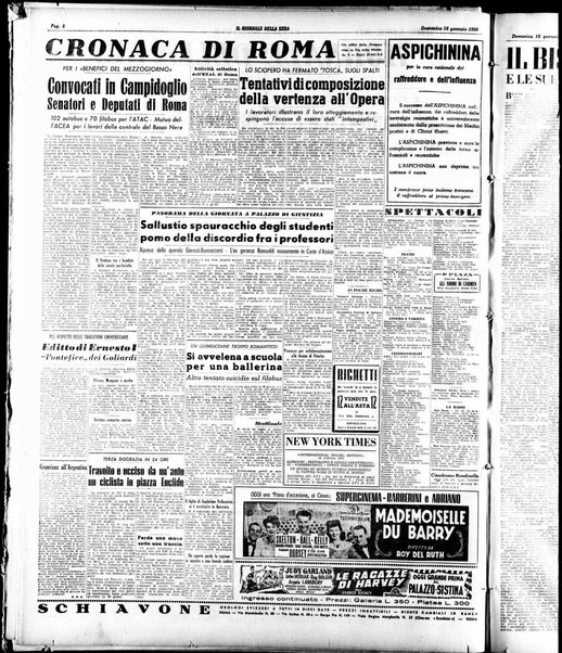 Il giornale della sera : quotidiano indipendente di informazioni