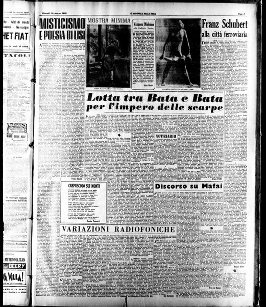 Il giornale della sera : quotidiano indipendente di informazioni