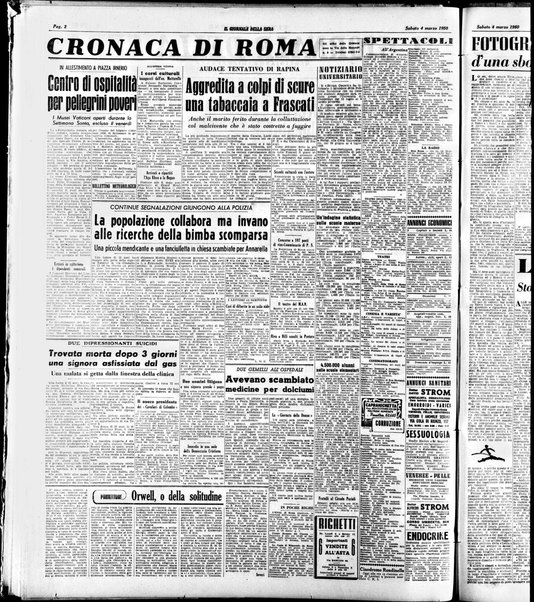 Il giornale della sera : quotidiano indipendente di informazioni