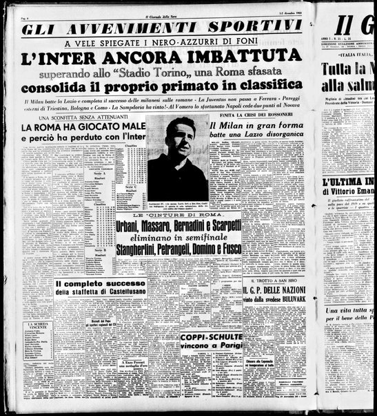 Il giornale della sera : quotidiano indipendente di informazioni