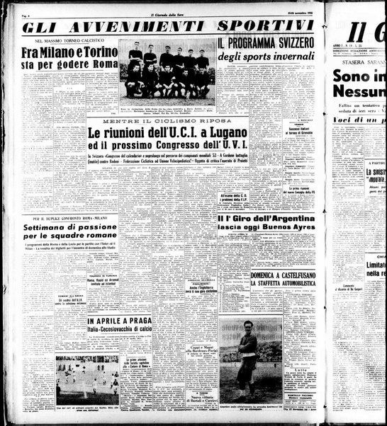 Il giornale della sera : quotidiano indipendente di informazioni