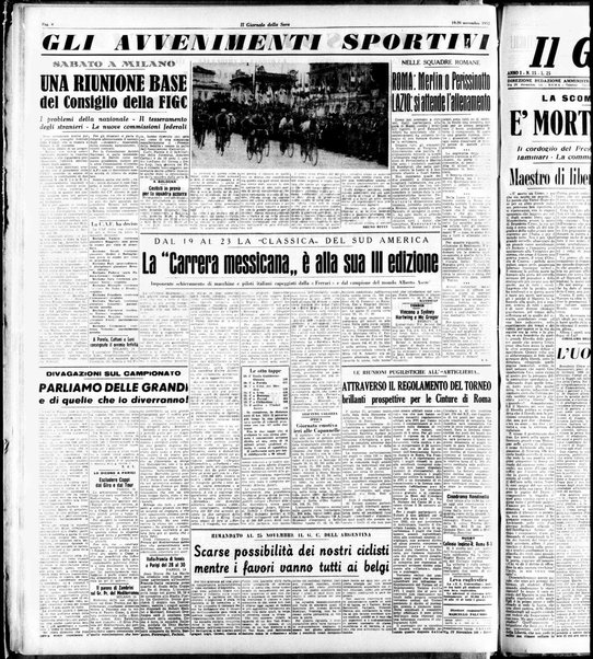 Il giornale della sera : quotidiano indipendente di informazioni