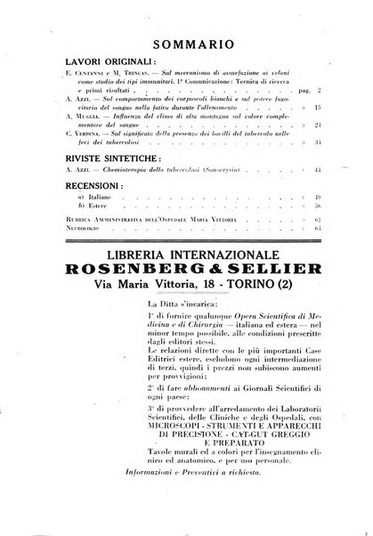 Giornale di batteriologia e immunologia bollettino clinico ed amministrativo dell'Ospedale Maria Vittoria