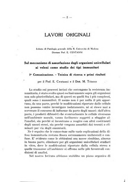 Giornale di batteriologia e immunologia bollettino clinico ed amministrativo dell'Ospedale Maria Vittoria