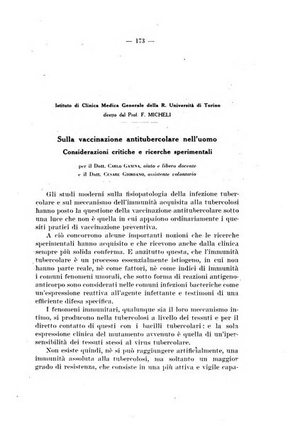 Giornale di batteriologia e immunologia bollettino clinico ed amministrativo dell'Ospedale Maria Vittoria