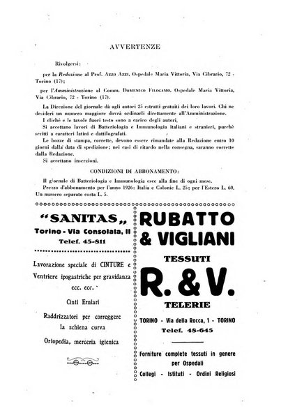 Giornale di batteriologia e immunologia bollettino clinico ed amministrativo dell'Ospedale Maria Vittoria