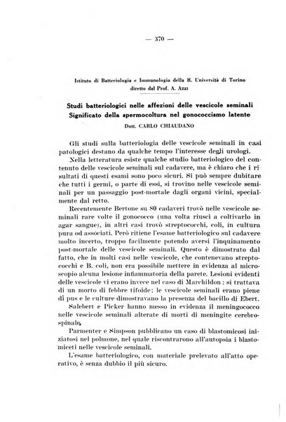 Giornale di batteriologia e immunologia bollettino clinico ed amministrativo dell'Ospedale Maria Vittoria