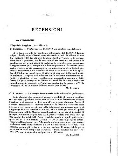 Giornale di batteriologia e immunologia bollettino clinico ed amministrativo dell'Ospedale Maria Vittoria