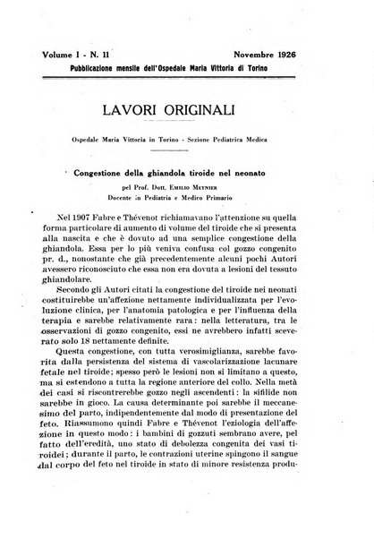 Giornale di batteriologia e immunologia bollettino clinico ed amministrativo dell'Ospedale Maria Vittoria