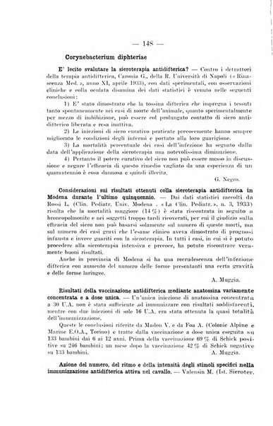 Giornale di batteriologia e immunologia bollettino clinico ed amministrativo dell'Ospedale Maria Vittoria