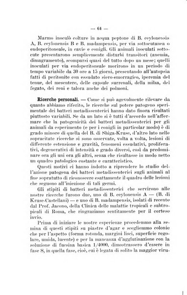 Giornale di batteriologia e immunologia bollettino clinico ed amministrativo dell'Ospedale Maria Vittoria