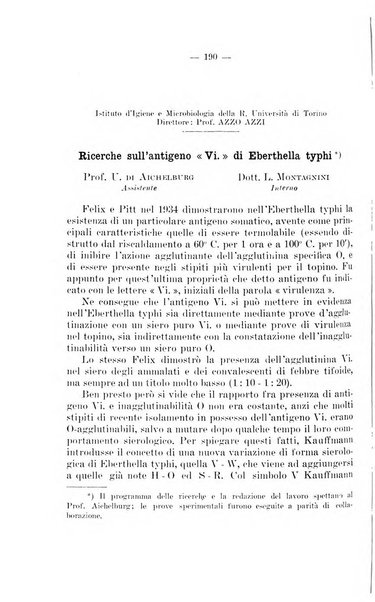 Giornale di batteriologia e immunologia bollettino clinico ed amministrativo dell'Ospedale Maria Vittoria