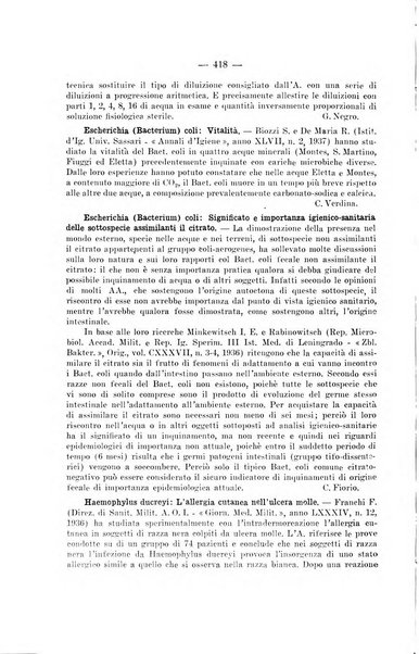 Giornale di batteriologia e immunologia bollettino clinico ed amministrativo dell'Ospedale Maria Vittoria