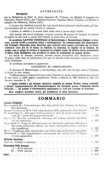 Giornale di batteriologia e immunologia bollettino clinico ed amministrativo dell'Ospedale Maria Vittoria