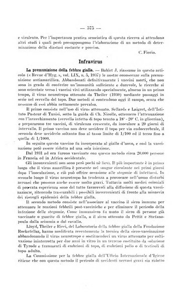 Giornale di batteriologia e immunologia bollettino clinico ed amministrativo dell'Ospedale Maria Vittoria