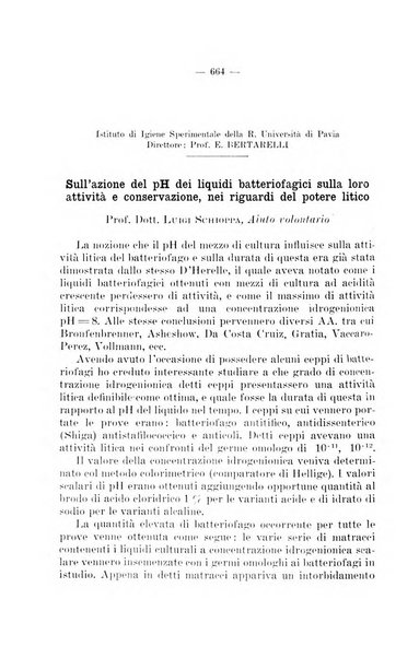 Giornale di batteriologia e immunologia bollettino clinico ed amministrativo dell'Ospedale Maria Vittoria