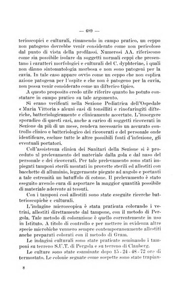 Giornale di batteriologia e immunologia bollettino clinico ed amministrativo dell'Ospedale Maria Vittoria