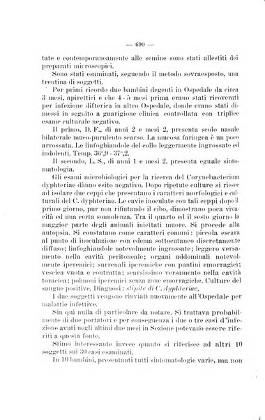 Giornale di batteriologia e immunologia bollettino clinico ed amministrativo dell'Ospedale Maria Vittoria