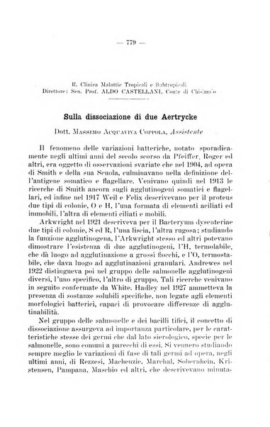 Giornale di batteriologia e immunologia bollettino clinico ed amministrativo dell'Ospedale Maria Vittoria