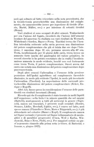 Giornale di batteriologia e immunologia bollettino clinico ed amministrativo dell'Ospedale Maria Vittoria