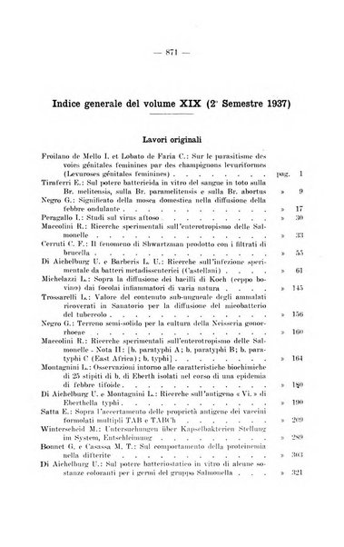 Giornale di batteriologia e immunologia bollettino clinico ed amministrativo dell'Ospedale Maria Vittoria