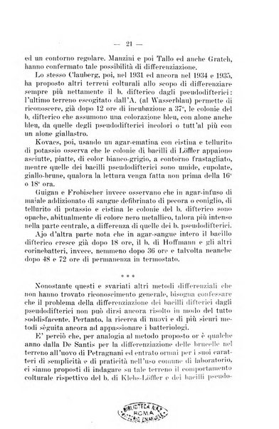 Giornale di batteriologia e immunologia bollettino clinico ed amministrativo dell'Ospedale Maria Vittoria