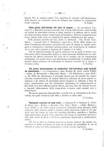 Giornale di batteriologia e immunologia bollettino clinico ed amministrativo dell'Ospedale Maria Vittoria