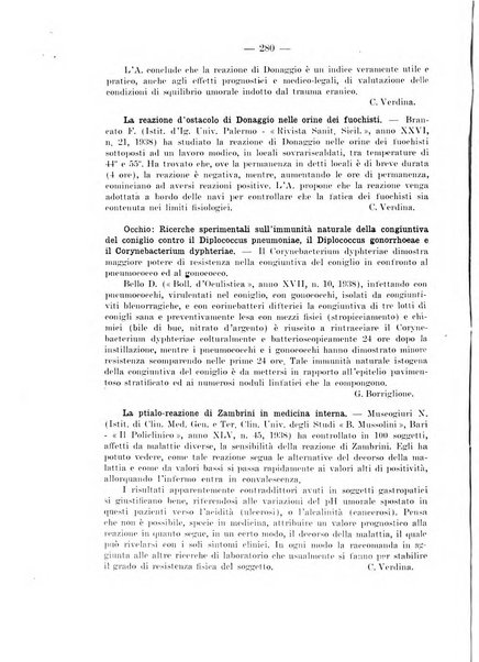 Giornale di batteriologia e immunologia bollettino clinico ed amministrativo dell'Ospedale Maria Vittoria