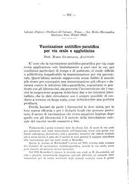 Giornale di batteriologia e immunologia bollettino clinico ed amministrativo dell'Ospedale Maria Vittoria