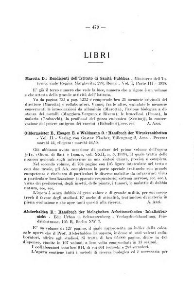 Giornale di batteriologia e immunologia bollettino clinico ed amministrativo dell'Ospedale Maria Vittoria