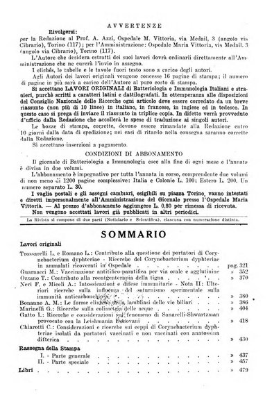 Giornale di batteriologia e immunologia bollettino clinico ed amministrativo dell'Ospedale Maria Vittoria