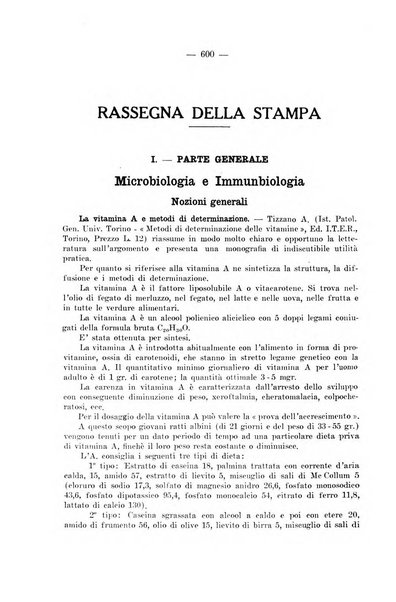 Giornale di batteriologia e immunologia bollettino clinico ed amministrativo dell'Ospedale Maria Vittoria