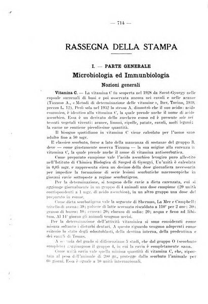 Giornale di batteriologia e immunologia bollettino clinico ed amministrativo dell'Ospedale Maria Vittoria