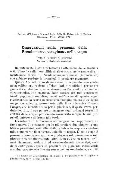 Giornale di batteriologia e immunologia bollettino clinico ed amministrativo dell'Ospedale Maria Vittoria