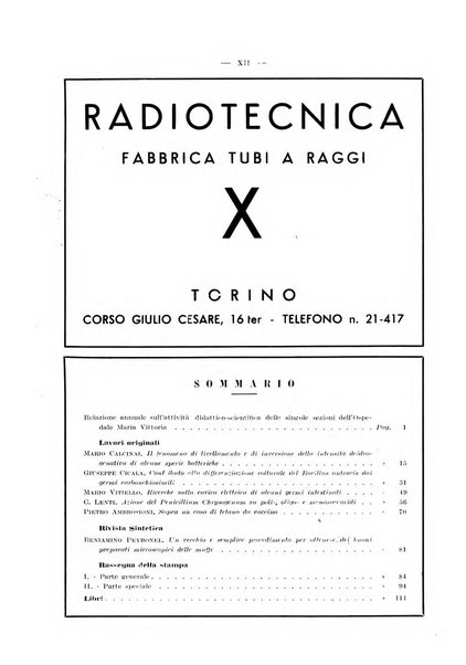 Giornale di batteriologia e immunologia bollettino clinico ed amministrativo dell'Ospedale Maria Vittoria