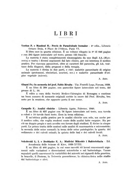 Giornale di batteriologia e immunologia bollettino clinico ed amministrativo dell'Ospedale Maria Vittoria