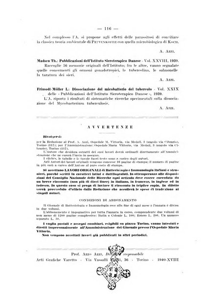 Giornale di batteriologia e immunologia bollettino clinico ed amministrativo dell'Ospedale Maria Vittoria